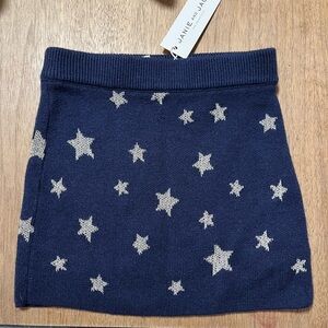 Janie and Jack Blue Skirt with White Stars - 12 to 18 months NWT